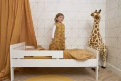 Meyco Cheetah/Uni Dekbedovertrek Ledikant - Honey Gold - 100x135cm -Peuterpaleis Winkel 1200x800 591