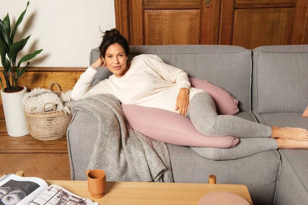 Doomoo Basics Cover - Hoes Voor Voedingskussen Comfy Big - Biokatoen - 190cm - Tetra Pink 10 Doomoo Basics Cover - Hoes Voor Voedingskussen Comfy Big - Biokatoen - 190cm - Tetra Pink - Afbeelding 8