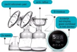 Forgoods Borstkolf - Electrisch - Dubbel - Roze - Model 2023 -Peuterpaleis Winkel 1200x813 7