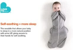 Love To Dream™ Babyslaapzak Swaddle Up™ - Inbakeren - Baby 0-3 Maanden - 3.5-6 Kg - All Season - Grijs -Peuterpaleis Winkel 1200x814 2