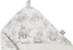 Jollein Badcape 75x75cm Pimpelmees - Forest Animals -Peuterpaleis Winkel 1200x821