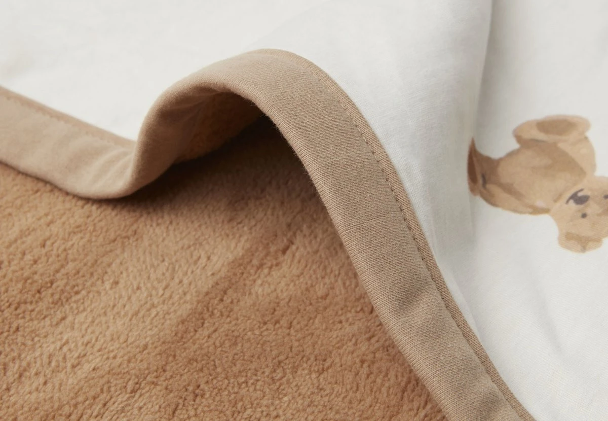 Jollein Baby Deken Ledikant Jersey 100x150cm - Teddy Bear 7 Jollein Baby Deken Ledikant Jersey 100x150cm - Teddy Bear - Afbeelding 5
