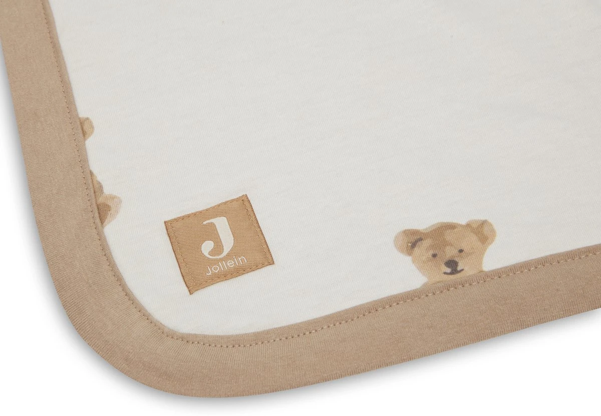 Jollein Baby Deken Ledikant Jersey 100x150cm - Teddy Bear 8 Jollein Baby Deken Ledikant Jersey 100x150cm - Teddy Bear - Afbeelding 6