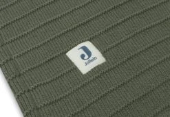 Jollein Baby Deken Wieg Velvet Pure Knit - Leaf Green - GOTS -Peuterpaleis Winkel 1200x830 37