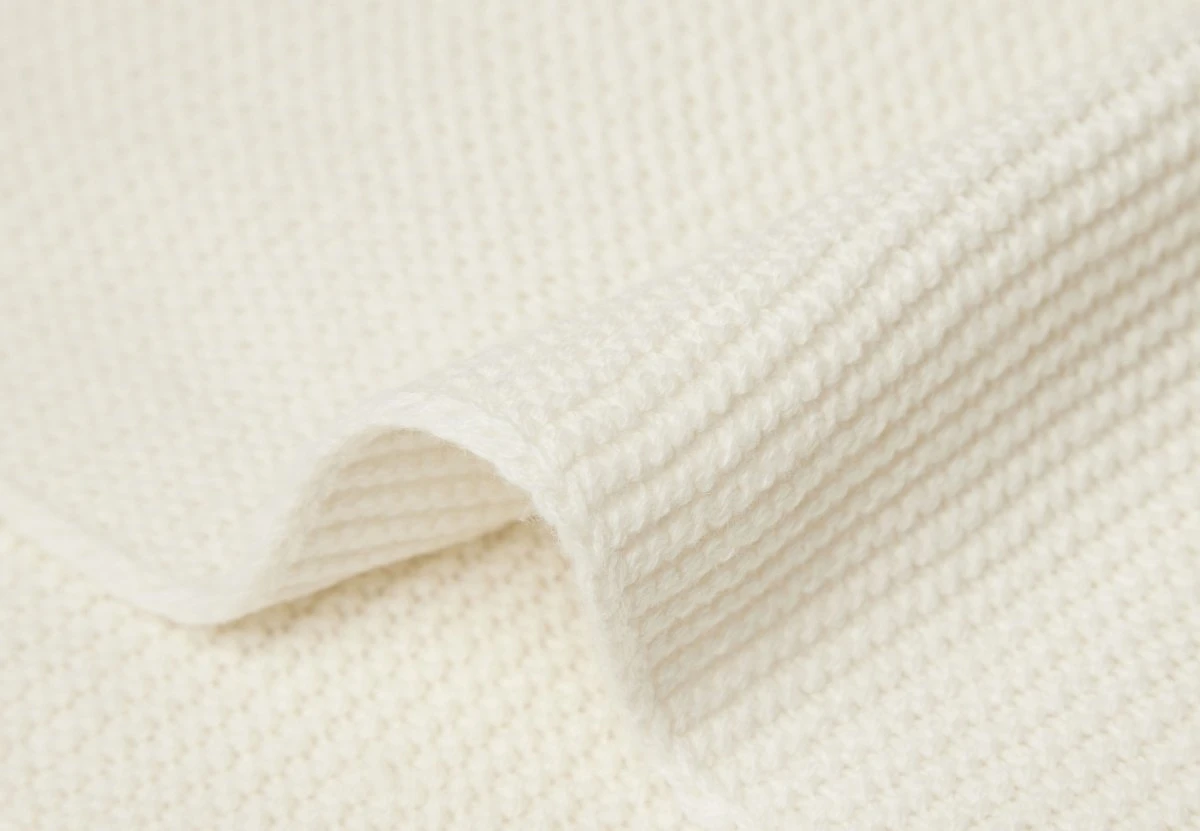 Jollein Basic Knit Ivory 75 X 100 Cm Wiegdeken 516-511-67031 5 Jollein Basic Knit Ivory 75 X 100 Cm Wiegdeken 516-511-67031 - Afbeelding 3