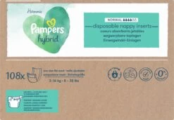 Pampers® Pampers Harmonie Hybrid - Wasbare Luier - 108 Absorberende Wegwerpbare Toplagen -Peuterpaleis Winkel 1200x833