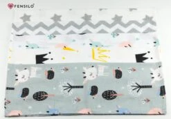 Spuugdoekjes – Monddoekjes – 10 Pack - Flanellen Doeken - Monddoekje 35x50cm – 100% Katoen – Fensilo – Spuugdoek Unisex – Wit – Dieren - Grijs - Flanellen Luiers -Peuterpaleis Winkel 1200x836 1