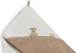 Jollein Badcape 75x75cm Teddy Bear - GOTS -Peuterpaleis Winkel 1200x837 2