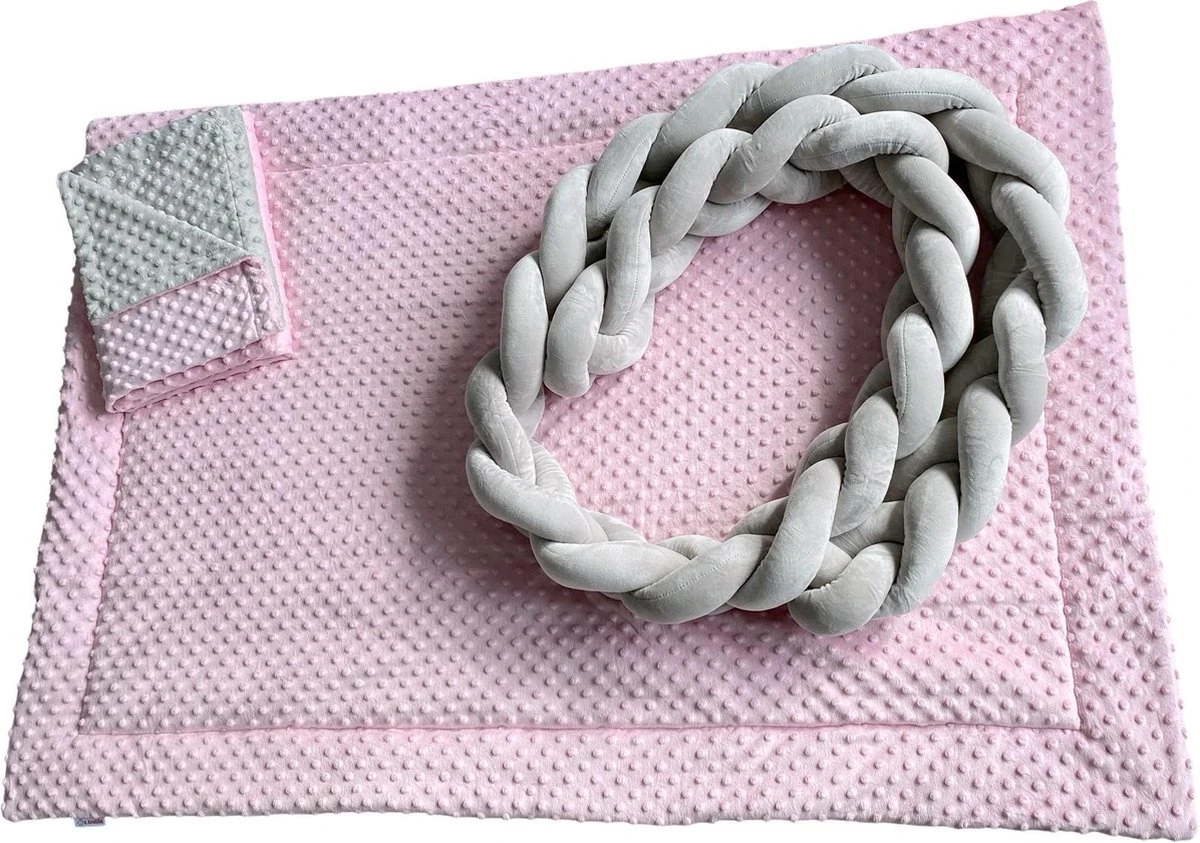 IL BAMBINI Gevlochten Baby Bed Bumper Treccia - Bedomrander - Box Omrander - Hoofdbeschermer - Boxrand - Bedbumper - Stootrand - Boxomrander - (3 Meter) Grijs 7 IL BAMBINI Gevlochten Baby Bed Bumper Treccia - Bedomrander - Box Omrander - Hoofdbeschermer - Boxrand - Bedbumper - Stootrand - Boxomrander - (3 Meter) Grijs - Afbeelding 5