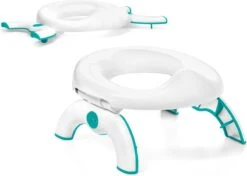 OXO Tot 2-in-1 Plaspotje En WC Verkleiner - Plaspotje Voor Onderweg - Potjes - Potje Peuter- Wit/Teal -Peuterpaleis Winkel 1200x854 2