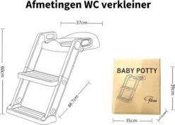 Fleau Luxe WC Verkleiner Met Trapje - Toiletverkleiner - Wit - Brilverkleiner Met Handvaten En Opstapje - Toilettrainer + GRATIS Fleau WC Borstel -Peuterpaleis Winkel 1200x858 1