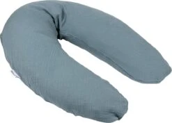 Doomoo Basics Comfy Big - Voedingskussen - Biokatoen - 190cm - Tetra Blue