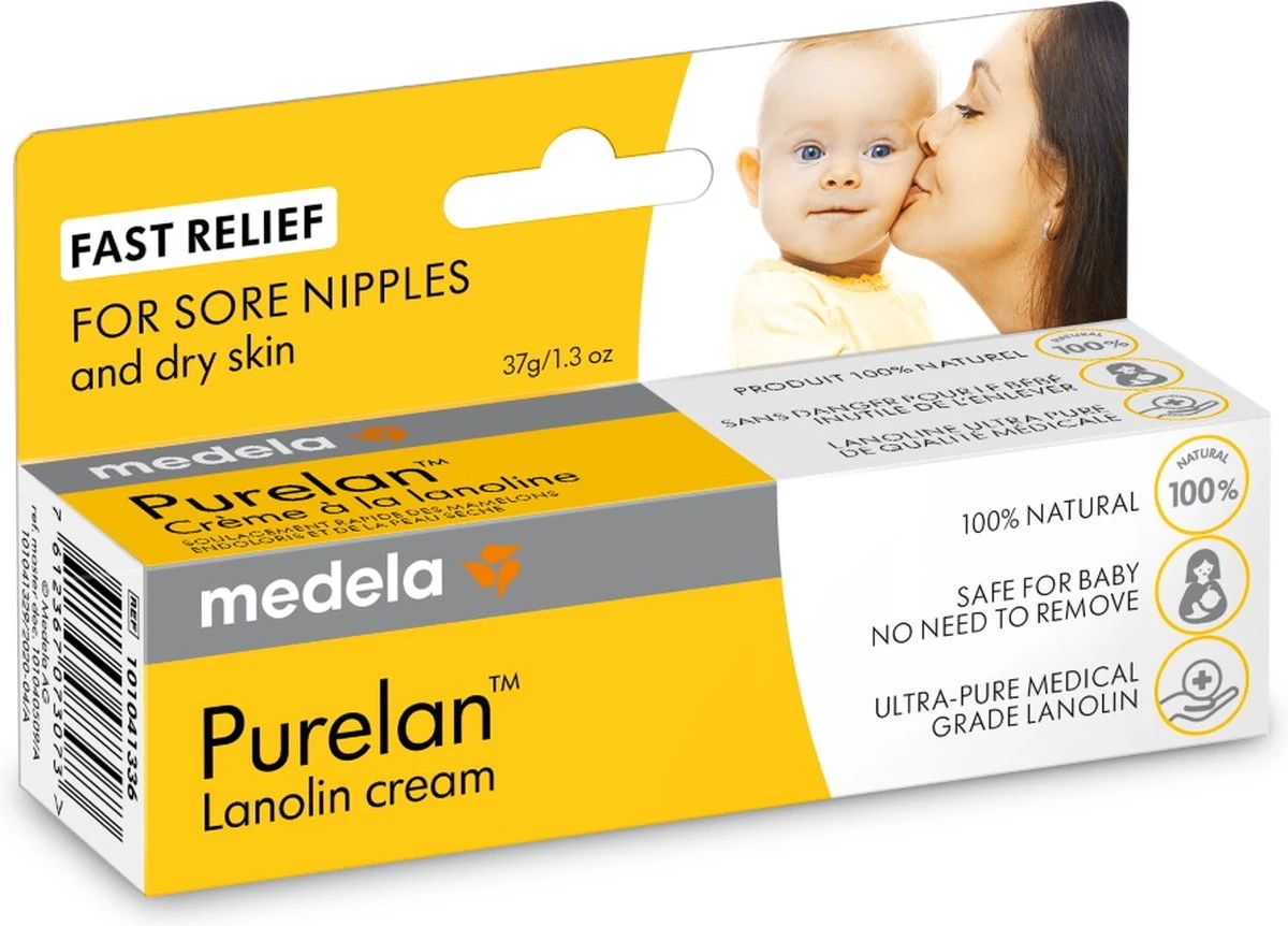 Medela Purelan Tepelzalf Lanoline Tepelcreme Snelle Verlichting Bij Pijnlijke Tepels - Tube 37gr 5 Medela Purelan Tepelzalf Lanoline Tepelcreme Snelle Verlichting Bij Pijnlijke Tepels - Tube 37gr - Afbeelding 3