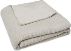 Jollein Baby Deken Ledikant 100x150cm Basic Knit - Nougat/Fleece -Peuterpaleis Winkel 1200x867 2