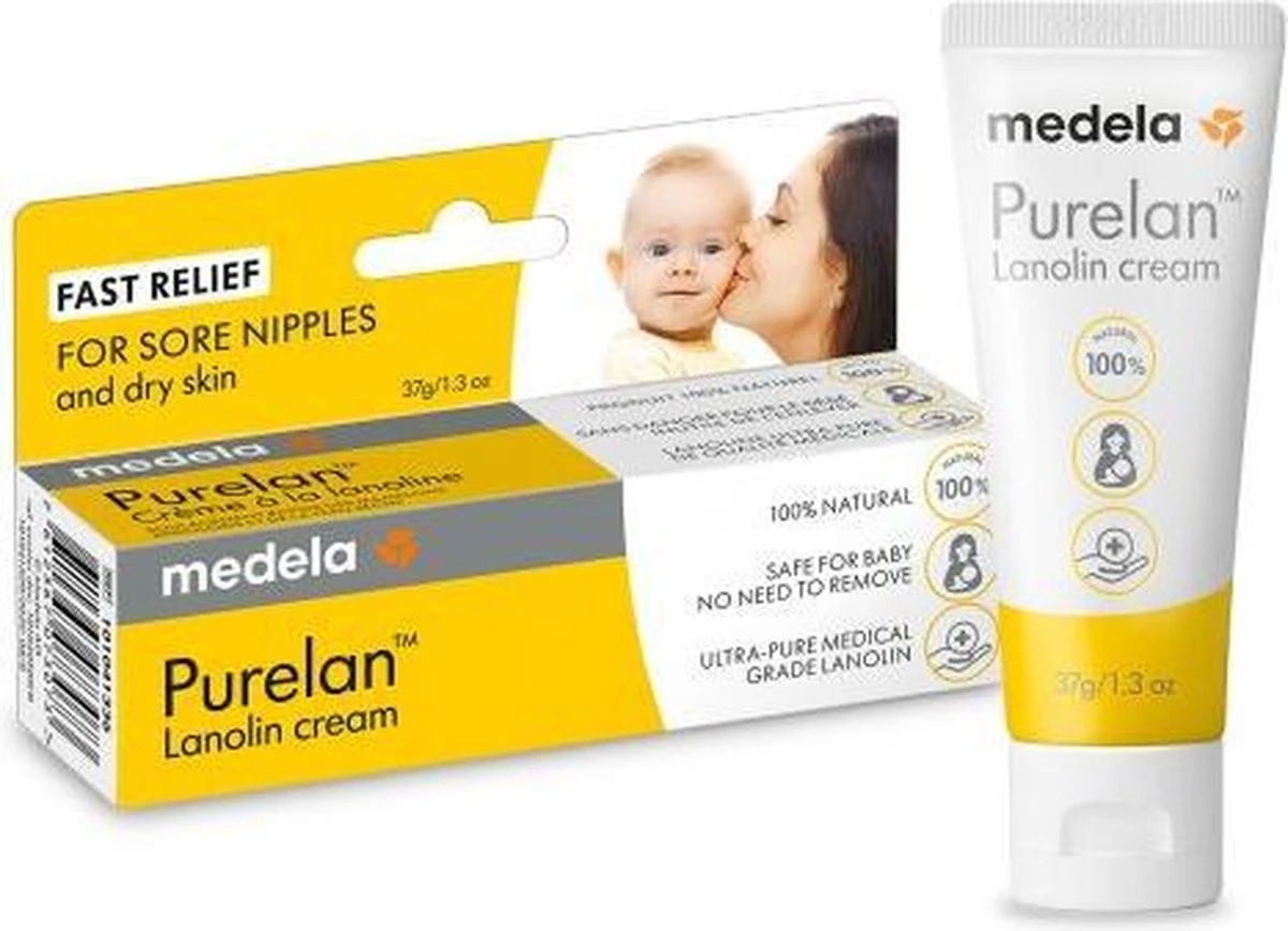 Medela Purelan Tepelzalf Lanoline Tepelcreme Snelle Verlichting Bij Pijnlijke Tepels - Tube 37gr 19 Medela Purelan Tepelzalf Lanoline Tepelcreme Snelle Verlichting Bij Pijnlijke Tepels - Tube 37gr - Afbeelding 17