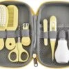 Merkloos Baby Verzorgingsset - Baby Manicure Set - Baby Borstel - Baby Kam - Kraamcadeau - Geel -Peuterpaleis Winkel 1200x877