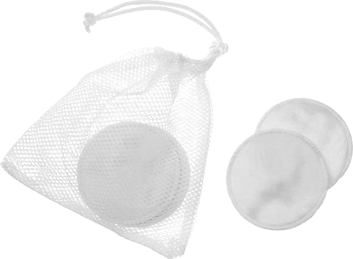 Carriwell Carriwel Zoogcompressen - Biokatoen - Wasbaar – Wit – 6 Stuks Met Wasnet 10 Carriwell Carriwel Zoogcompressen - Biokatoen - Wasbaar – Wit – 6 Stuks Met Wasnet - Afbeelding 8