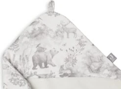 Jollein Badcape 75x75cm Pimpelmees - Forest Animals -Peuterpaleis Winkel 1200x888 1