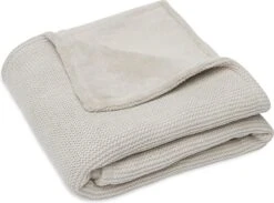 Jollein Baby Deken Ledikant 100x150cm Basic Knit - Nougat/Fleece -Peuterpaleis Winkel 1200x891 6