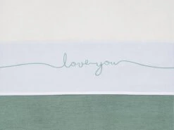 Jollein Baby Laken Wieg 75x100cm Love You - Stone Green -Peuterpaleis Winkel 1200x900 121