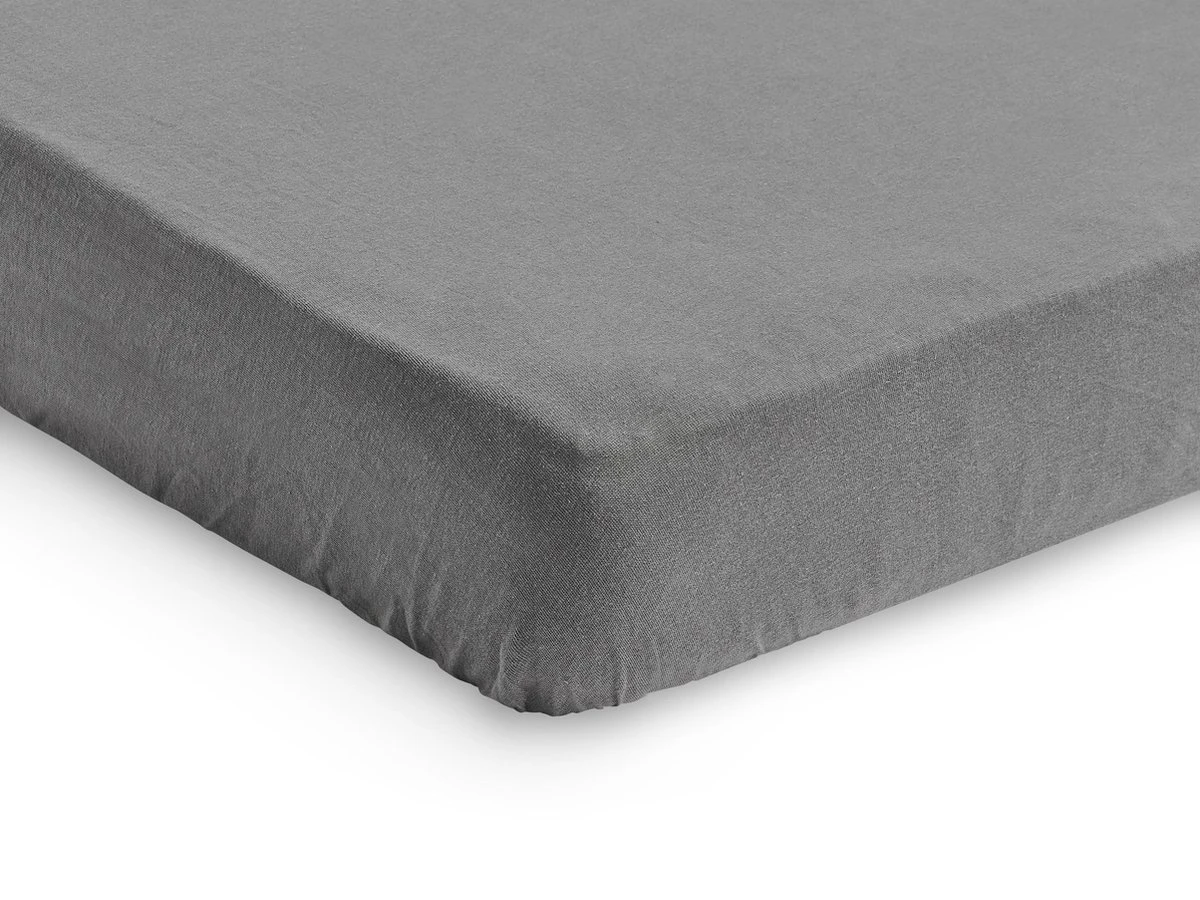 Jollein Baby Hoeslaken Ledikant Jersey 60x120cm - Storm Grey 7 Jollein Baby Hoeslaken Ledikant Jersey 60x120cm - Storm Grey - Afbeelding 5