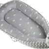 Buxibo Babynestje - Omkeerbare Babynest - Co-Sleeper/Bedbumper - Veilig Slapen - 88x53cm - Grijs -Peuterpaleis Winkel 1200x901 9