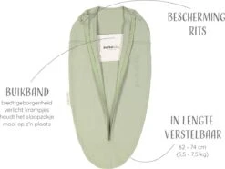Puckababy Inbakerslaapzak Original Mini - 3-6 Maanden - Cotton - Olive -Peuterpaleis Winkel 1200x903 5