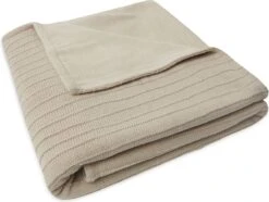 Jollein Baby Deken Ledikant Velvet Pure Knit - Nougat - GOTS -Peuterpaleis Winkel 1200x906 1