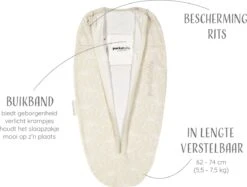 Puckababy Inbakerslaapzak Original Mini 3-6 Maanden - Cotton - Seashell Sand -Peuterpaleis Winkel 1200x907 3