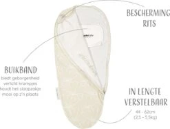 Puckababy Inbakerslaapzak Original Piep 0-3 Maanden - Seashell Sand -Peuterpaleis Winkel 1200x907 6