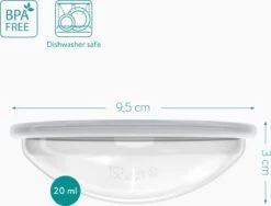 Navaris Opvangbekers Voor Borstmelk X4 - Siliconen En Polypropyleen Opvangbekers Voor Borstvoeding - Opvangen En Bewaren Van Moedermelk -Peuterpaleis Winkel 1200x912