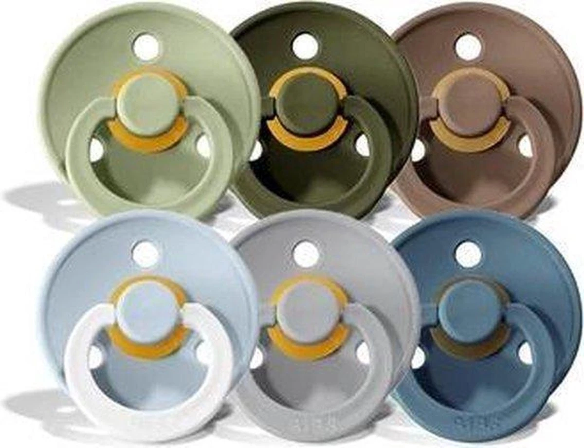 BIBS Spenen |fopspenen Forest Mix | Set Van 6 Stuks | Glow Baby Blue | 2x Groen | Blauw | Bruin | Grijs| Newborn |VOORDEELSET | Speen | Pacifier | Fopspeen | Baby | Maat 1 - Leeftijd 0-6 Maanden| 3 BIBS Spenen |fopspenen Forest Mix | Set Van 6 Stuks | Glow Baby Blue | 2x Groen | Blauw | Bruin | Grijs| Newborn |VOORDEELSET | Speen | Pacifier | Fopspeen | Baby | Maat 1 - Leeftijd 0-6 Maanden|