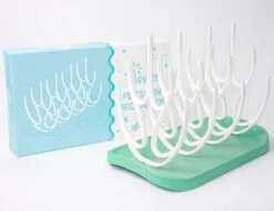 Flouer Flessen Droogrek - Flessenrek Baby - Droogrek Flessen Baby - Drying Rack - Afdruiprek Babyfles - Groen -Peuterpaleis Winkel 1200x923 1