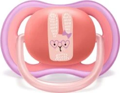 Philips Avent Ultra Air Fopspeen Roze/Groen Poes/konijn 18m+ -Peuterpaleis Winkel 1200x924 3