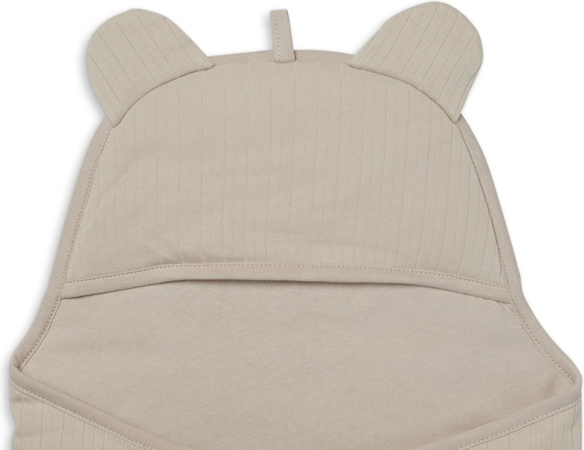 Jollein Wikkeldeken Basic Stripe - Nougat 6 Jollein Wikkeldeken Basic Stripe - Nougat - Afbeelding 4