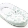 Doomoo Cocoon - Babynestje - Biologisch Katoen - 74 X 46 Cm - Leaves Aqua Green 2 Doomoo Cocoon - Babynestje - Biologisch Katoen - 74 X 46 Cm - Leaves Aqua Green -Peuterpaleis Winkel 1200x934 2