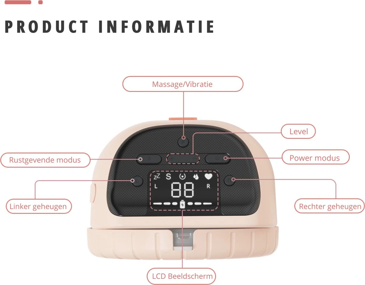 Boboduck - Handsfree Elektrische Draagbare Borstkolf - Borstvoeding - Kolfapparaat - Handkolf - Handsfree - Inclusief Opslagruimte Voor Melk - 200 Ml - BPA Vrij 5 Boboduck - Handsfree Elektrische Draagbare Borstkolf - Borstvoeding - Kolfapparaat - Handkolf - Handsfree - Inclusief Opslagruimte Voor Melk - 200 Ml - BPA Vrij - Afbeelding 3