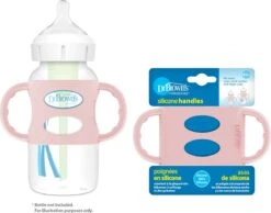 Dr. Brown's Siliconen Handvat Voor Brede Halsfles - Roze -Peuterpaleis Winkel 1200x942 5