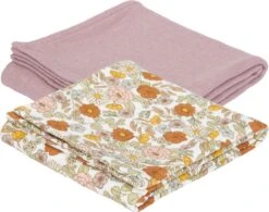 Little Dutch - Swaddle Doeken 70 X 70 Vintage Little Flowers / Pure Mauve -Peuterpaleis Winkel 1200x948