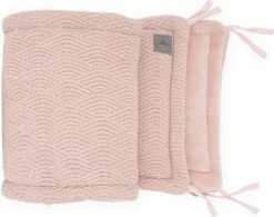 Jollein Bedomrander River Knit 180x35cm - Pale Pink -Peuterpaleis Winkel 1200x948 6