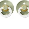 BIBS Set Van 2 Glow In The Dark Spenen / SAGE [groen] | T1 / Maat 1 - 0-6 Maanden | Fopspeen Newborn -Peuterpaleis Winkel 1200x953 1