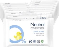 Neutral Baby Billendoekjes Parfumvrij En Zonder Zeep, Voor De Gevoelige Huid - 16 X 63 Doekjes - 1008 Stuks -Peuterpaleis Winkel 1200x956 1