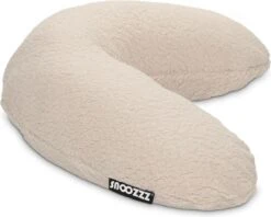 Snoozzz Voedingskussen Small Met Afneembare Hoes Teddy Naturel - Fiber Vulling - 120 Cm