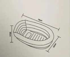 Bambino© Opblaasbaar Babybad - Donkergrijs - 78 X 52 X 30 Cm | Ideaal Voor Op Reis | 0-12 Maanden -Peuterpaleis Winkel 1200x971 1