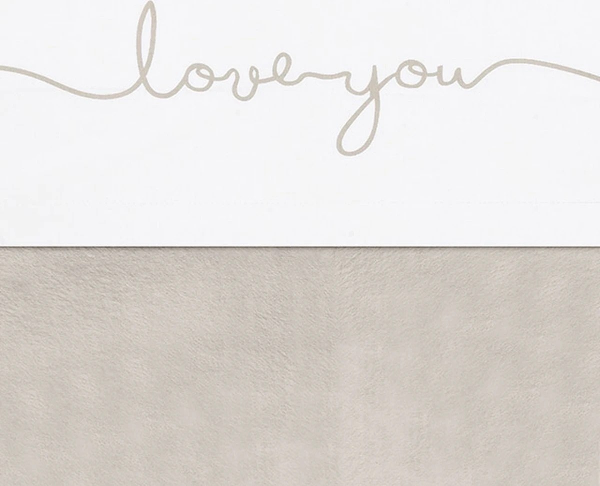 Jollein Baby Laken Wieg 75x100cm Love You - Nougat 13 Jollein Baby Laken Wieg 75x100cm Love You - Nougat - Afbeelding 11