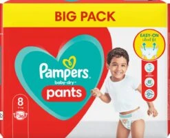 Pampers® Pampers - Baby Dry Pants - Maat 8 - Mega Pack - 36 Luierbroekjes -Peuterpaleis Winkel 1200x975
