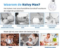 Kolvy® Max Draadloze Elektrische Borstkolf - Intelligente Kolfapparaten - Handsfree Breast Pump - USB Oplaadbaar - Professioneel - LCD Scherm - Incl. 3 Maten 21 Kolvy® Max Draadloze Elektrische Borstkolf - Intelligente Kolfapparaten - Handsfree Breast Pump - USB Oplaadbaar - Professioneel - LCD Scherm - Incl. 3 Maten -Peuterpaleis Winkel 1200x977 6