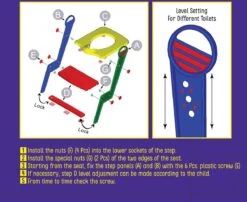 Motek® - WC Verkleiner - Wc Verkleiner Met Trapje - Toiletverkleiner - Toilettrainer - Wc Verkleiner Opvouwbaar - 2 Tot 7 Jaar - Trainer Met Opstapje -Peuterpaleis Winkel 1200x979