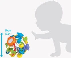 Playgro Speel En Leerbal - Grijp- En Bijtspeelgoed - Klikklak Geluiden - Spiegeltje - Kralen - Cilinder Met Rattelende Ballen -Peuterpaleis Winkel 1200x983 1