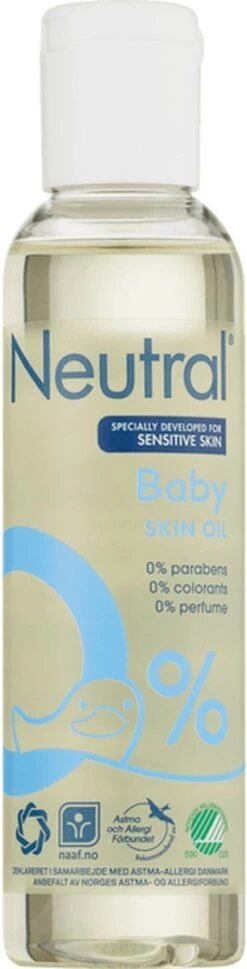 Neutral Baby Parfumvrij Huidolie Voor De Gevoelige Babyhuid 150 Ml -Peuterpaleis Winkel 306x1200